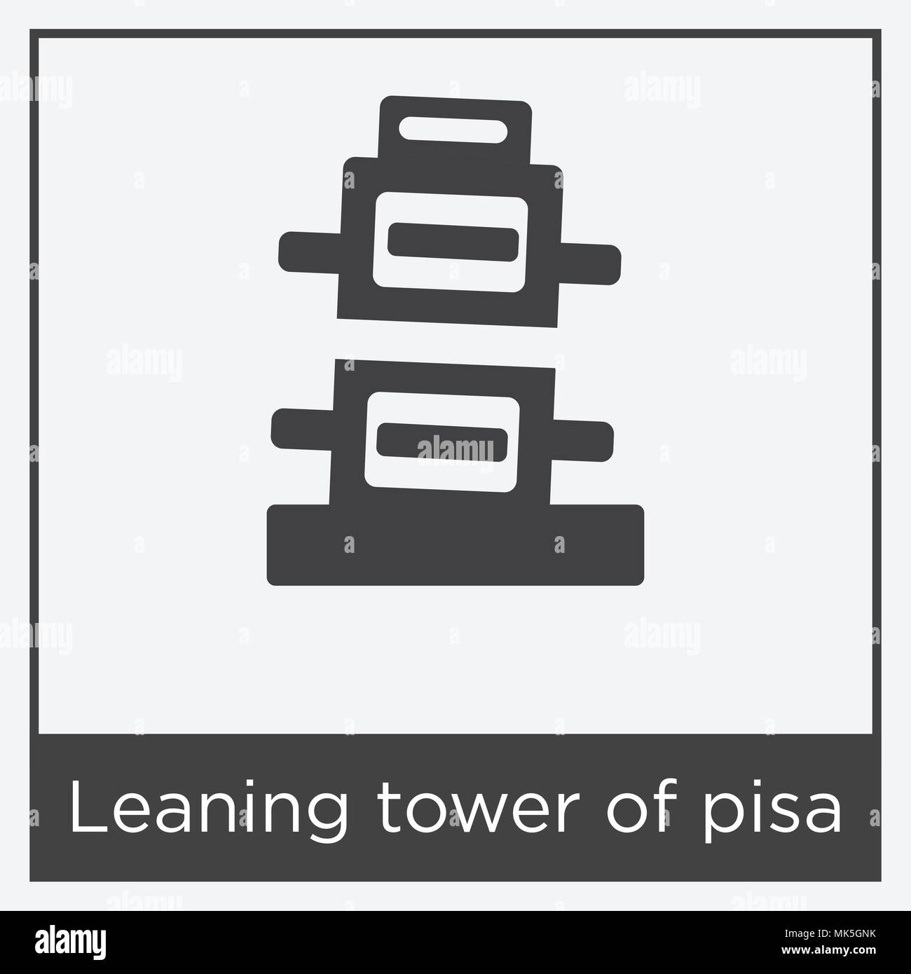 Symbol On The Leaning Tower Of Pisa Stock Photos & Symbol On The