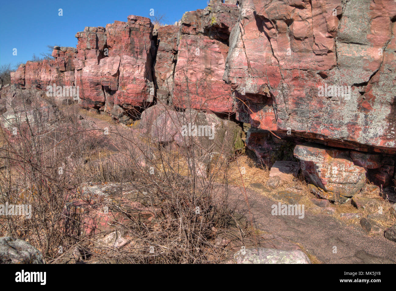 Pipestone National Monument is part of the National Park System. It is