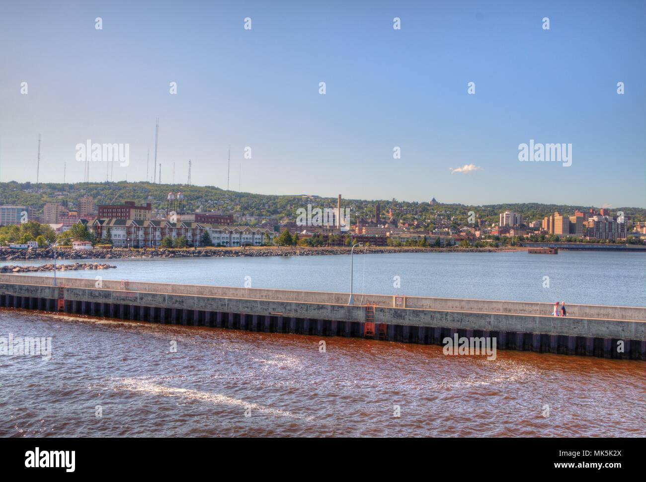 Duluth is a popular Tourist Destination in the Upper Midwest on the Minnesota Shores of Lake Superior Stock Photo