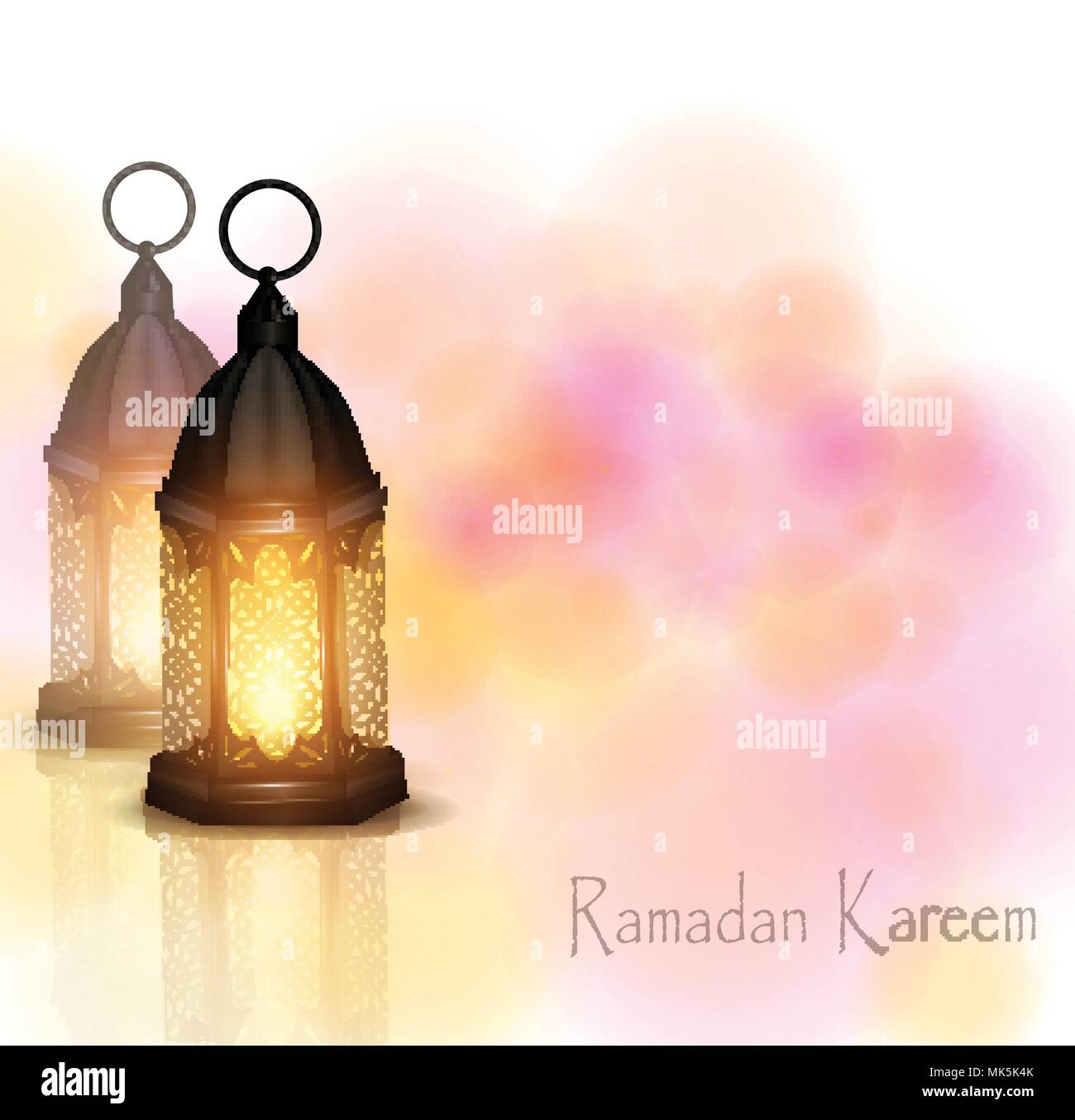 Vector Illustration Ramadan Kareem Lantern Stock Vector Image & Art - Alamy