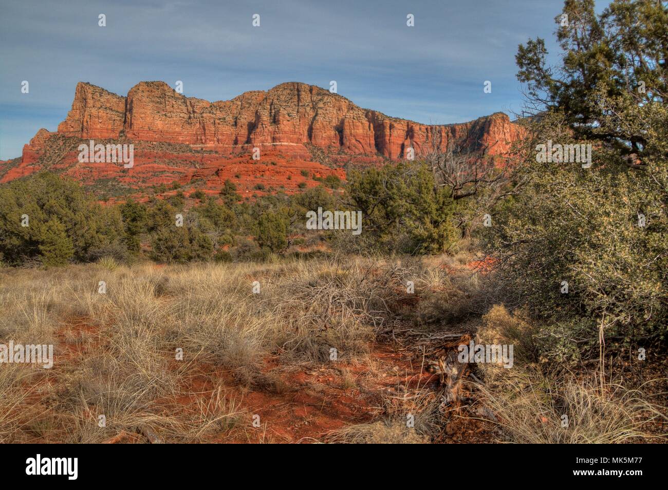 Sedona, Arizona has beautiful orange rocks and pillars in the desert ...