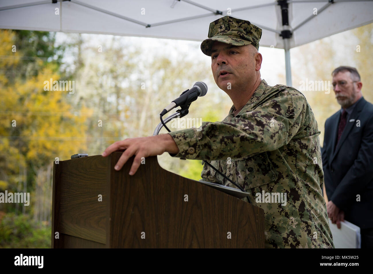 171111NEH2180059 GARDINER, Wash. (Nov. 11, 2017) Rear Adm. John