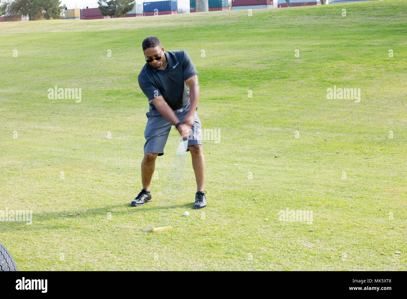 Colonel Sekou S. Karega, commanding officer, MCLB Barstow, takes a