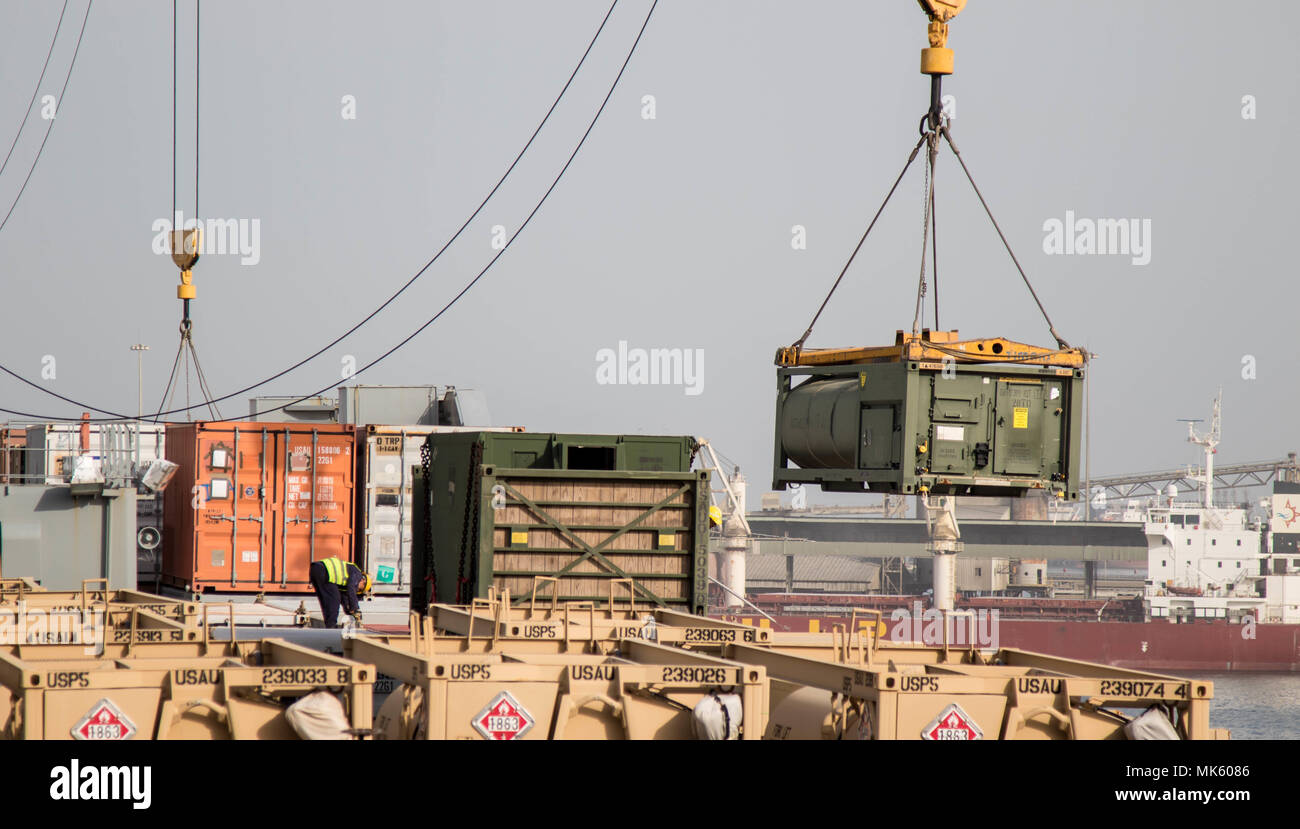 PORT OF SHUAIBA, Kuwait (Nov 1, 2017) Tankers, trucks, and shipping