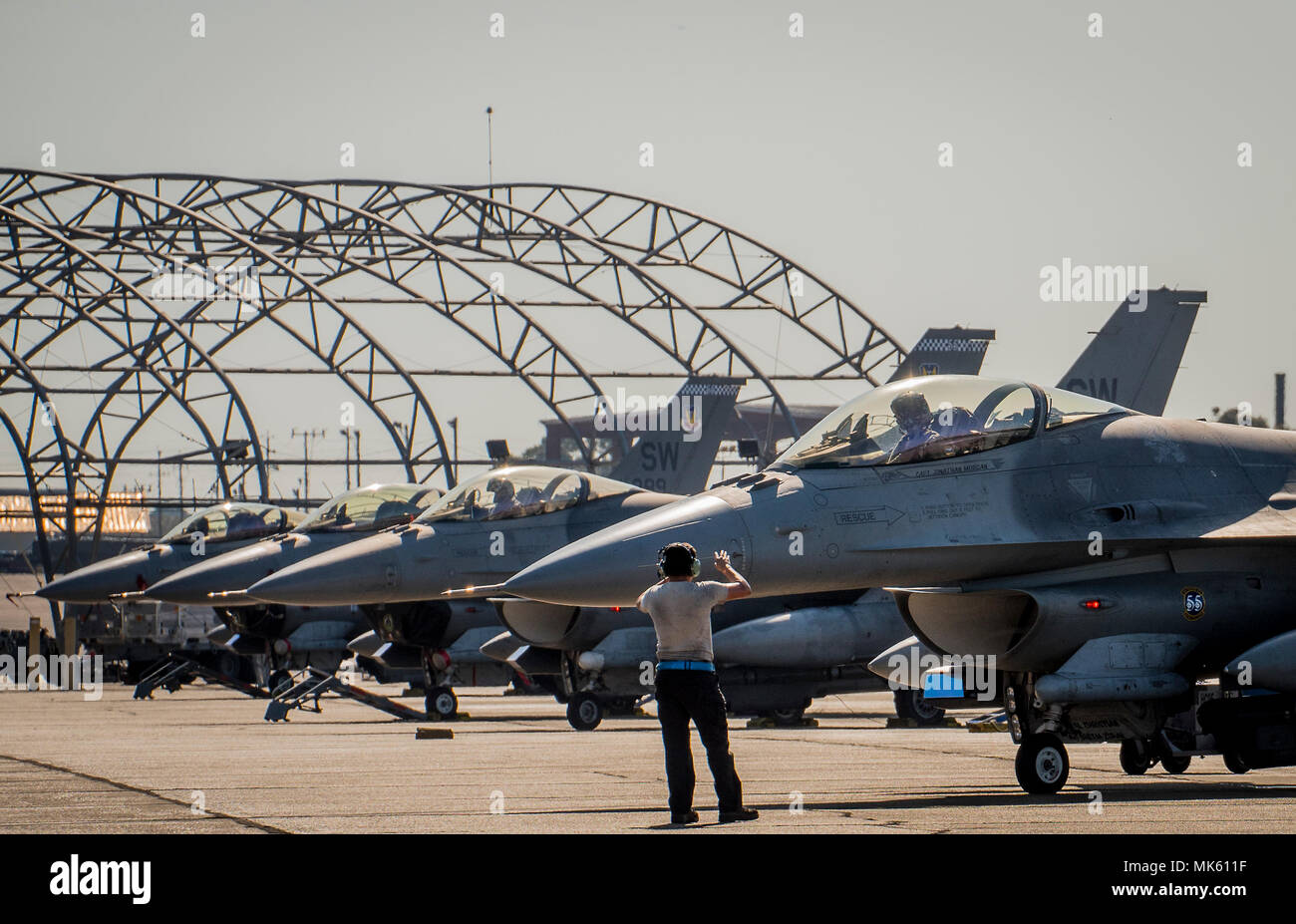 A 20th Aircraft Maintenance Squadron Airman from Shaw Air Force Base, S ...