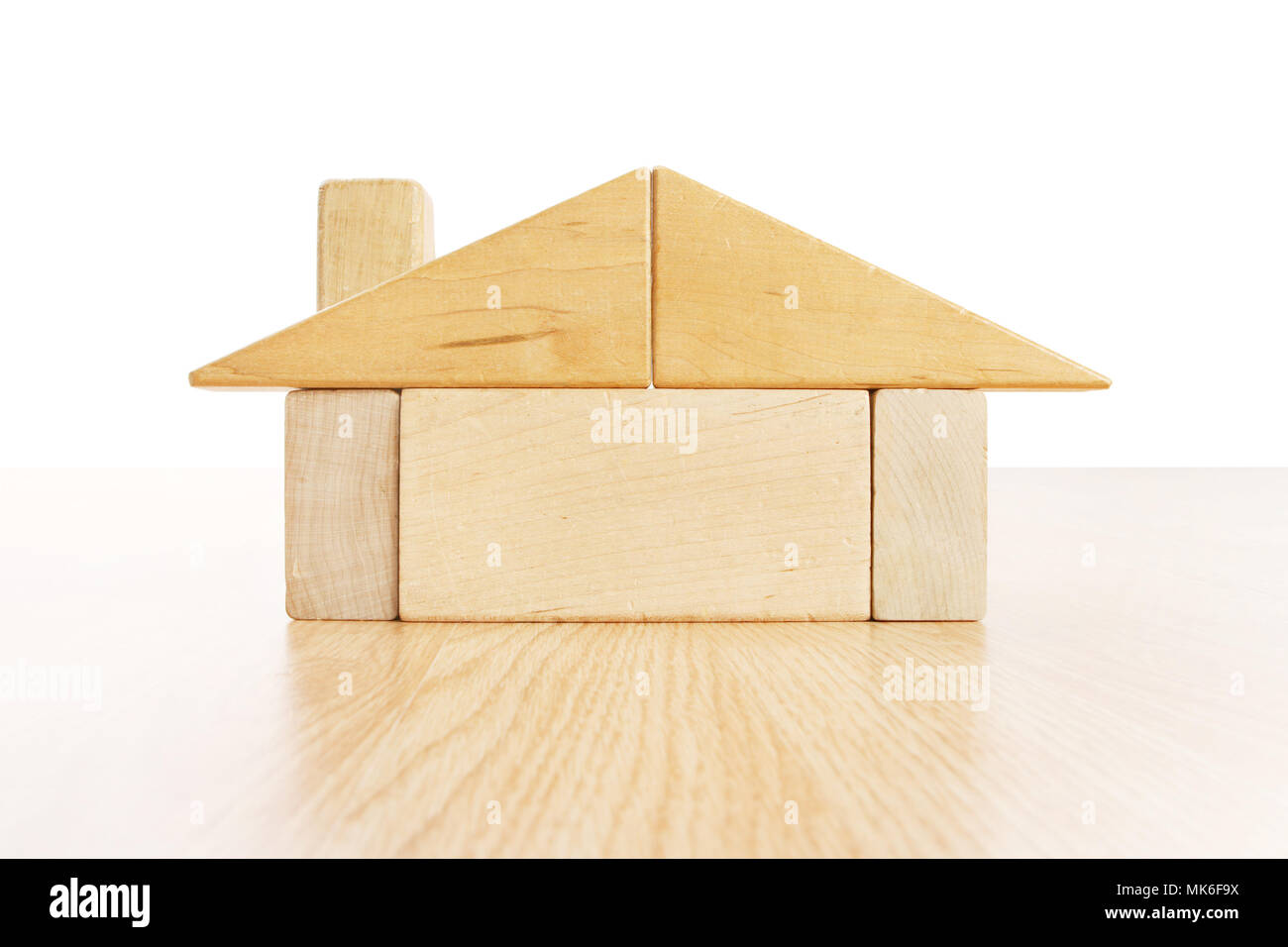 Block Shape House Wooden blocks in the shape of a house Stock Photo - Alamy