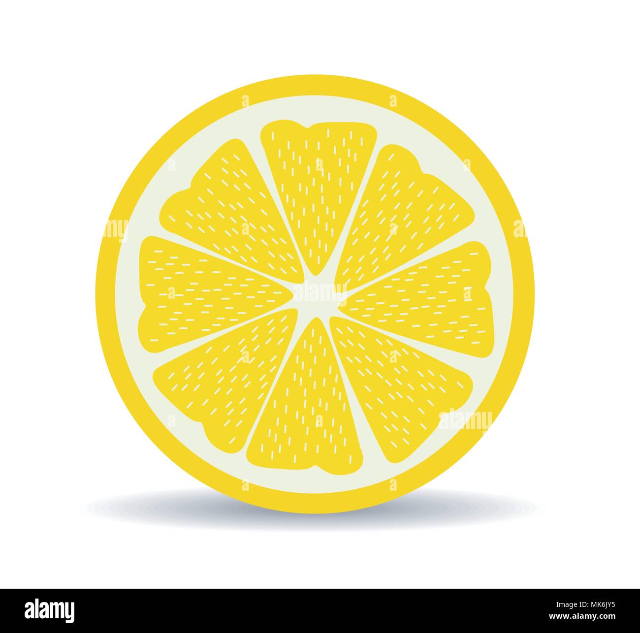 Fresh lemon fruits vector illustrations Stock Vector