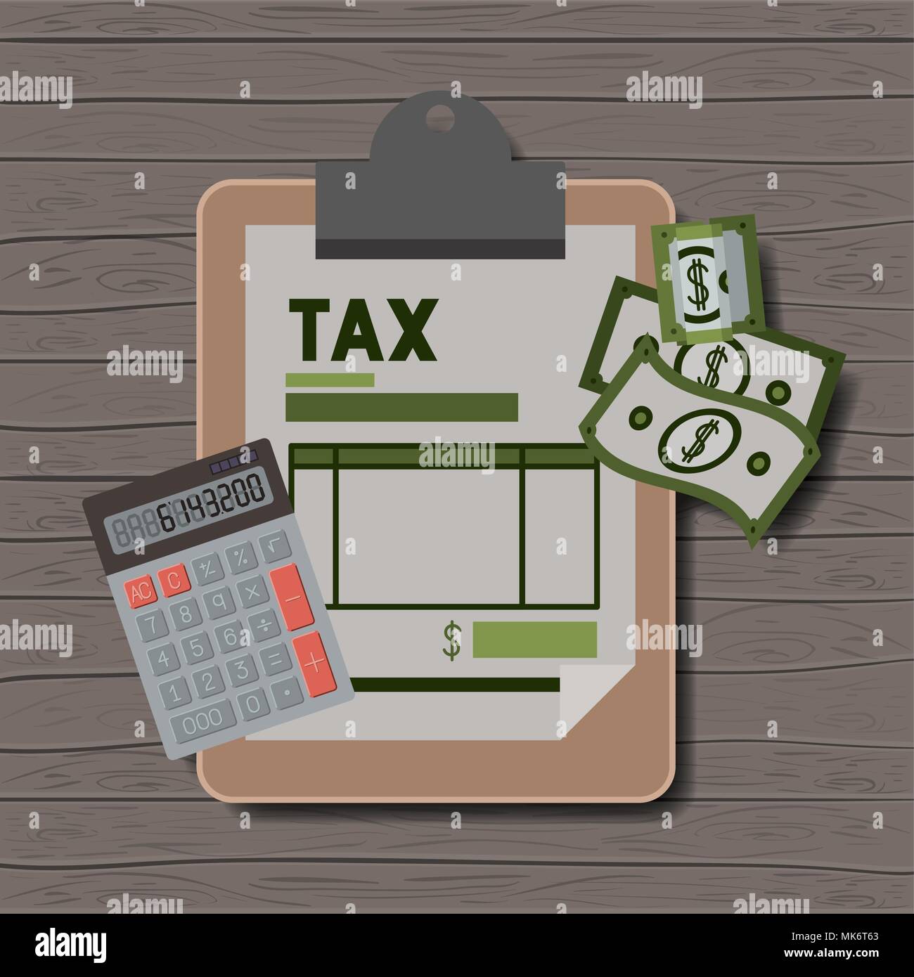tax day set icons Stock Vector Image & Art - Alamy