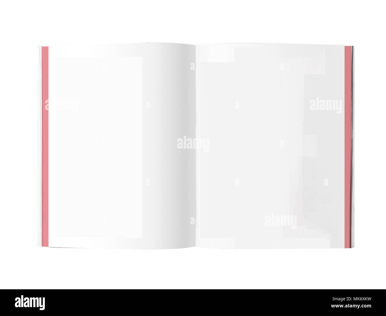 Blank book isolated on white background Stock Photo