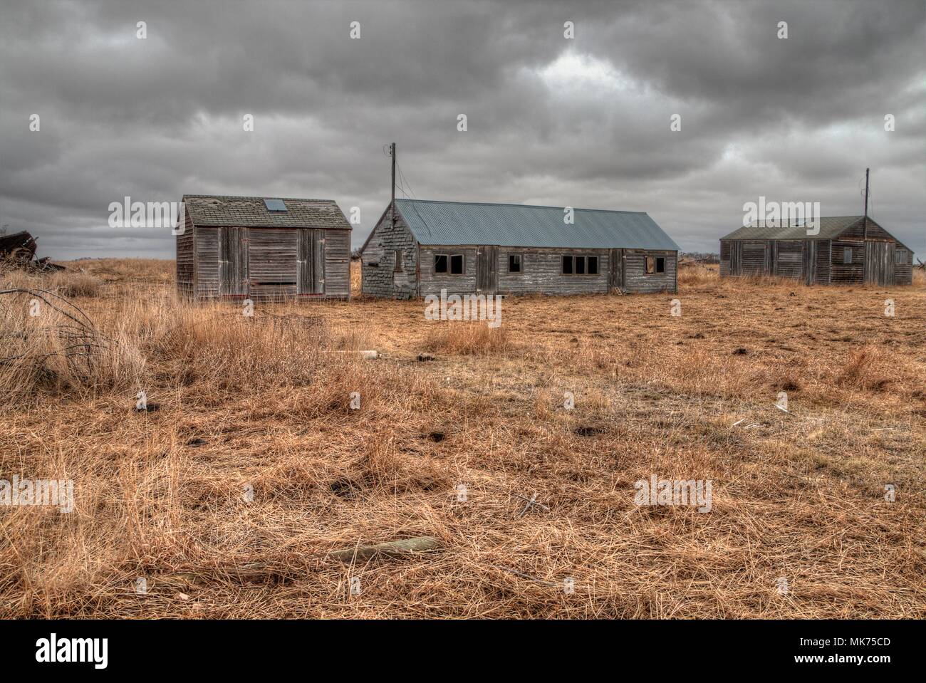Abandoned Farmhouse in South Dakota slowly decays Stock Photo Alamy