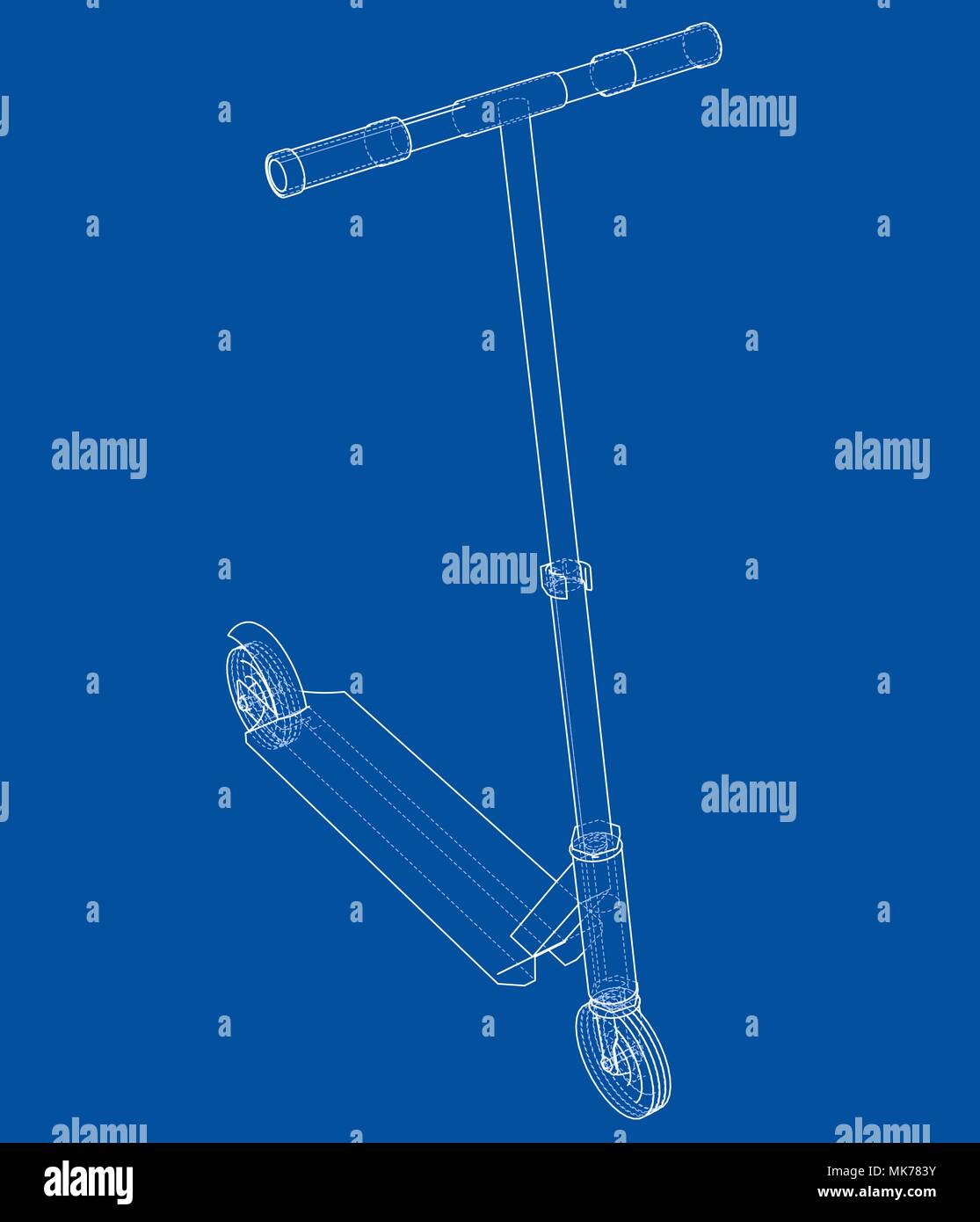 Kick scooter outline. Vector Stock Vector Image & Art Alamy
