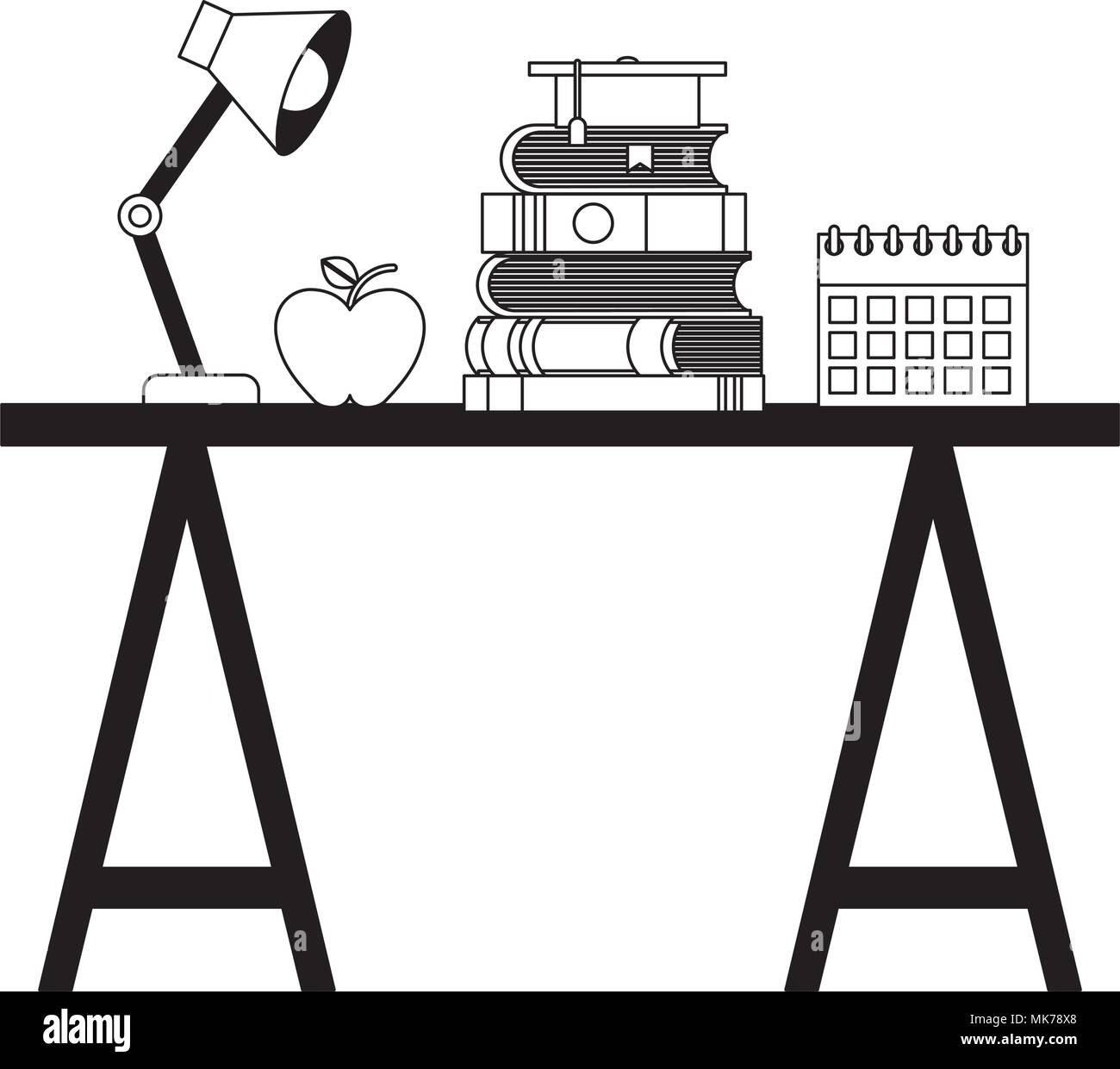 workplace office isolated icon vector illustration design Stock Vector ...