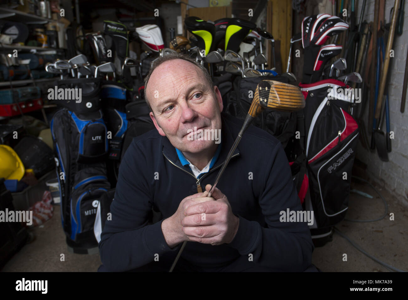 Steve Saunders, 56, had the experts at American Golf estimate the value of  his collection for the Double Value Trade In deal which gives gofers to  opportunity to trade up to new