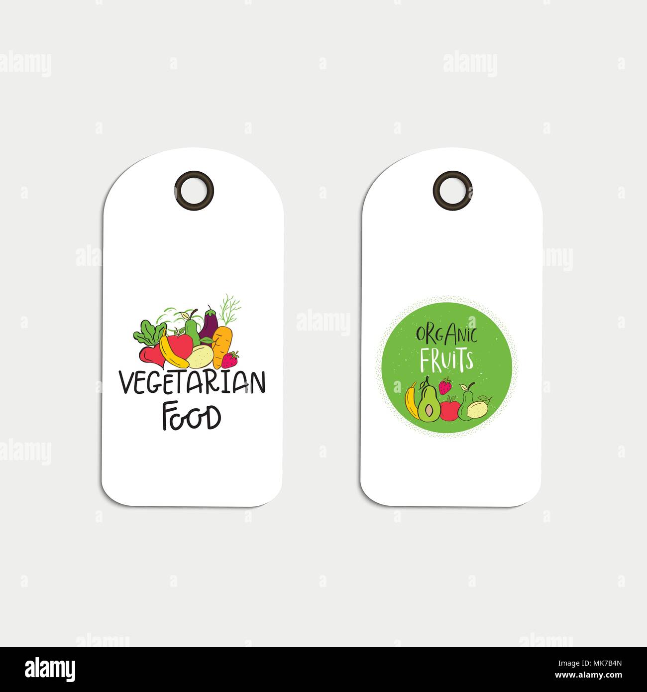 Set of Vector eco badge or tag, bio green logo. Vegan sign for cafe ...