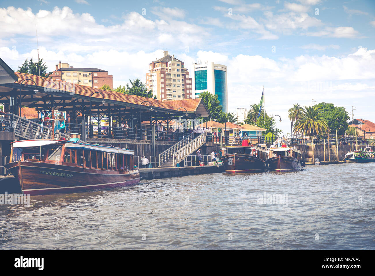 Tigre Argentina January 31 2018 Maritime Transport In El Tigre Port Tigre Is An Important City In The Province Of Buenos Aires Argentina Stock Photo Alamy