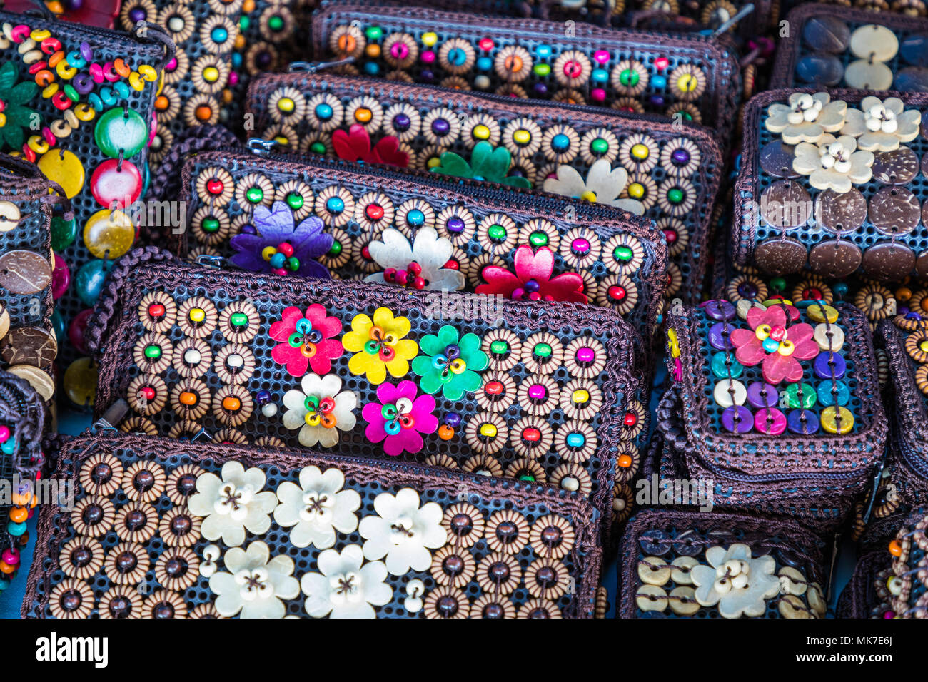 Street stall with handmade souvenirs from Panama city Stock Photo Alamy
