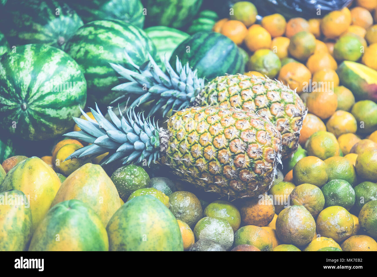 Fruits and vegetables.Farmer's Market. San Jose, Costa Rica, tropical