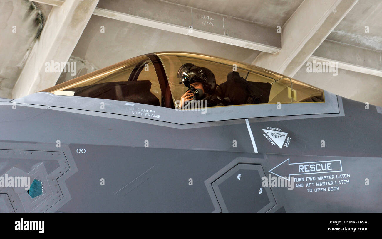 U.S. Air Force Capt. Kristin Wolfe, 34th Fighter Squadron F-35A ...