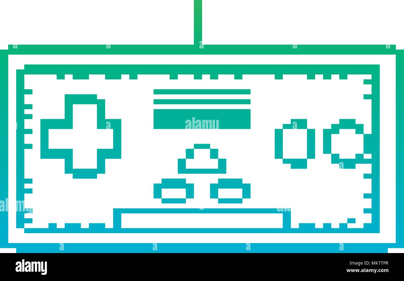 degraded line videogame simulator controller digital techology Stock ...