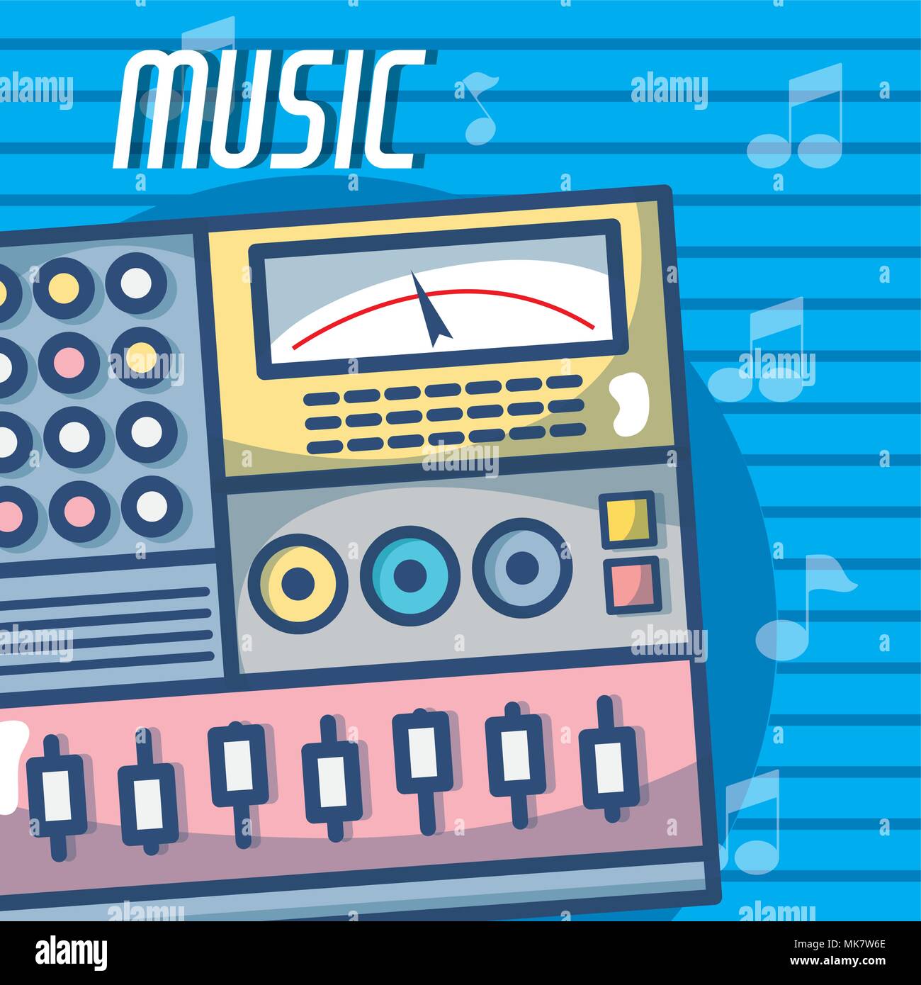 Electronic equalizer modern music equipment Stock Vector Image & Art Alamy
