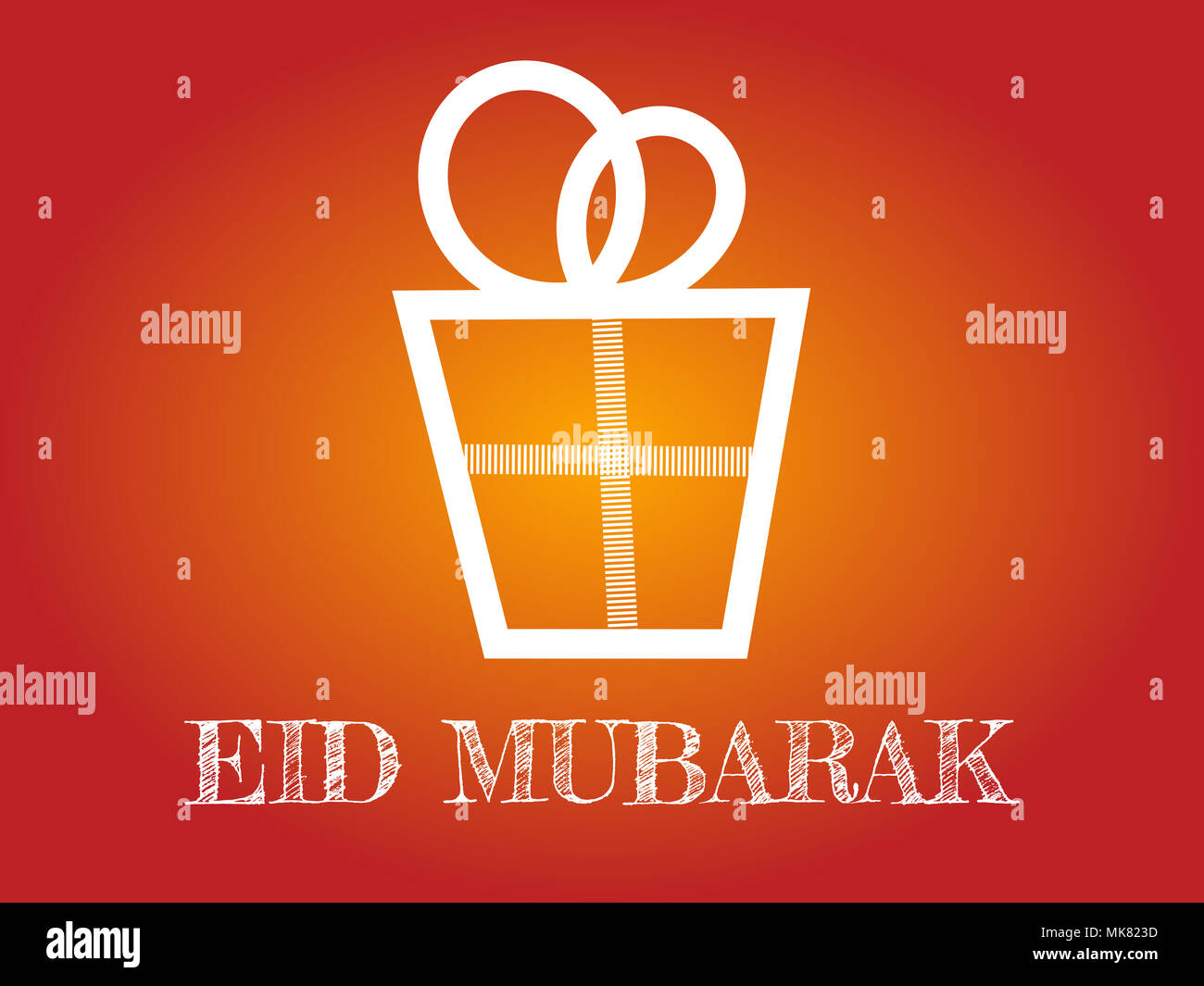 Eid Mubarak celebration gift card Stock Photo Alamy