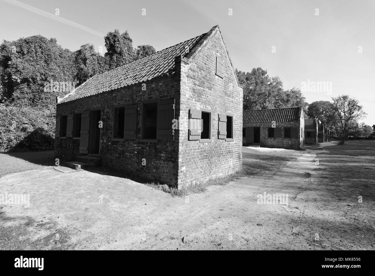 Slave at an old cotton plantation in South Carolina Stock