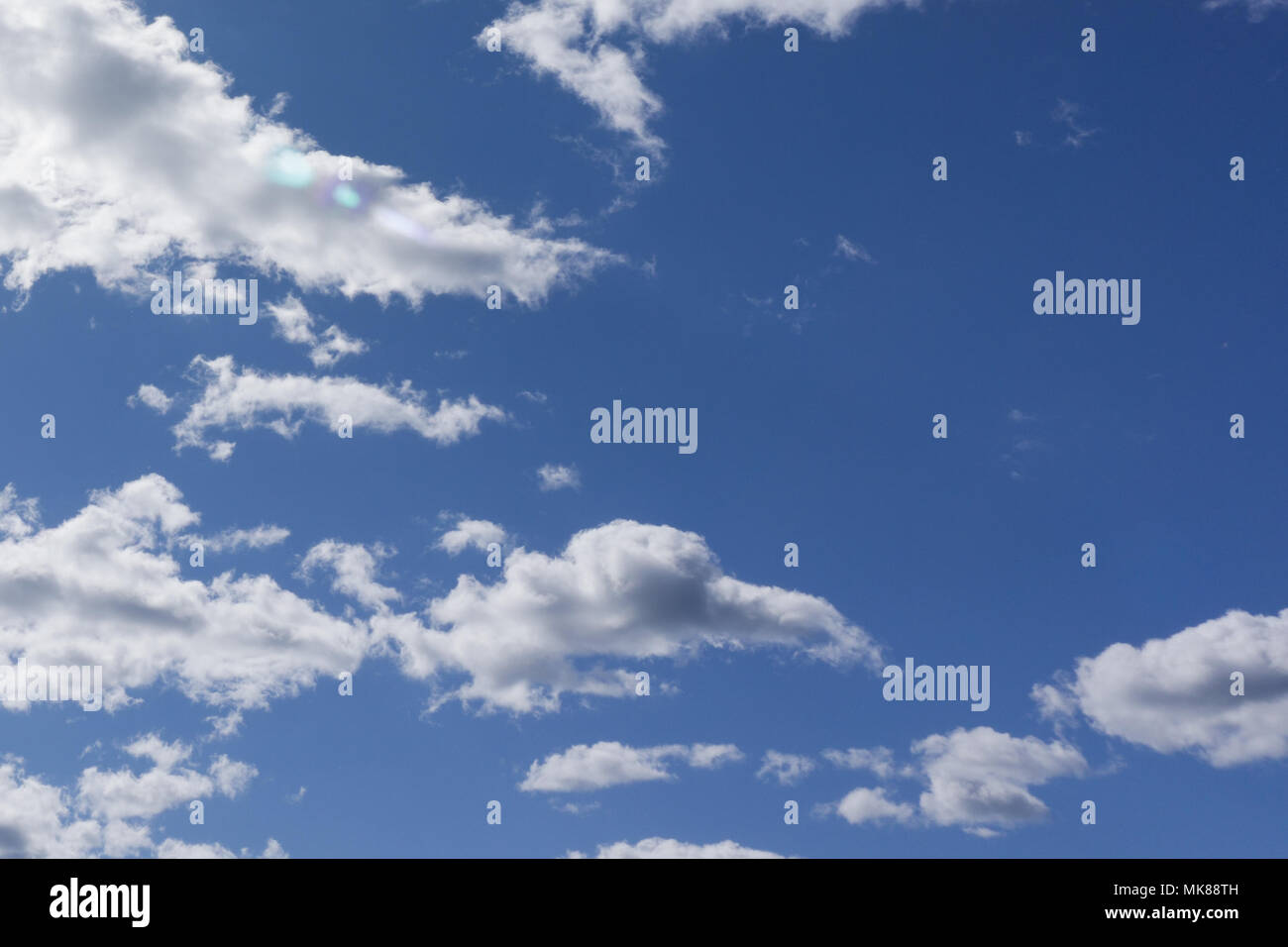 Thick cumulus clouds in clear hi-res stock photography and images - Alamy