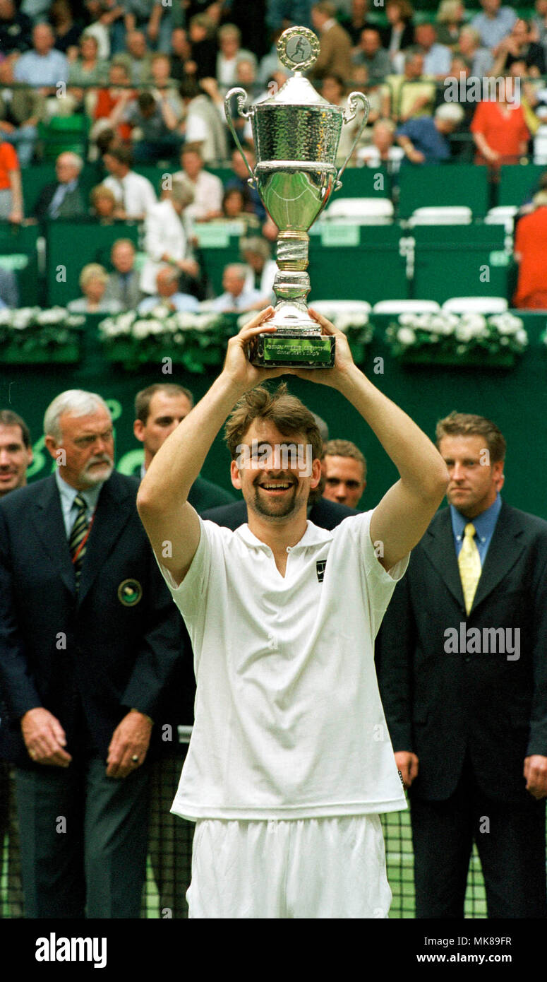 Tennis Gerry Weber Open Halle Germany 13 6 99 Final Match Nicolas Kiefer Ger Vs Nicklas Kulti Swe Nicolas Kiefer Ger With Tournament Trophy Stock Photo Alamy