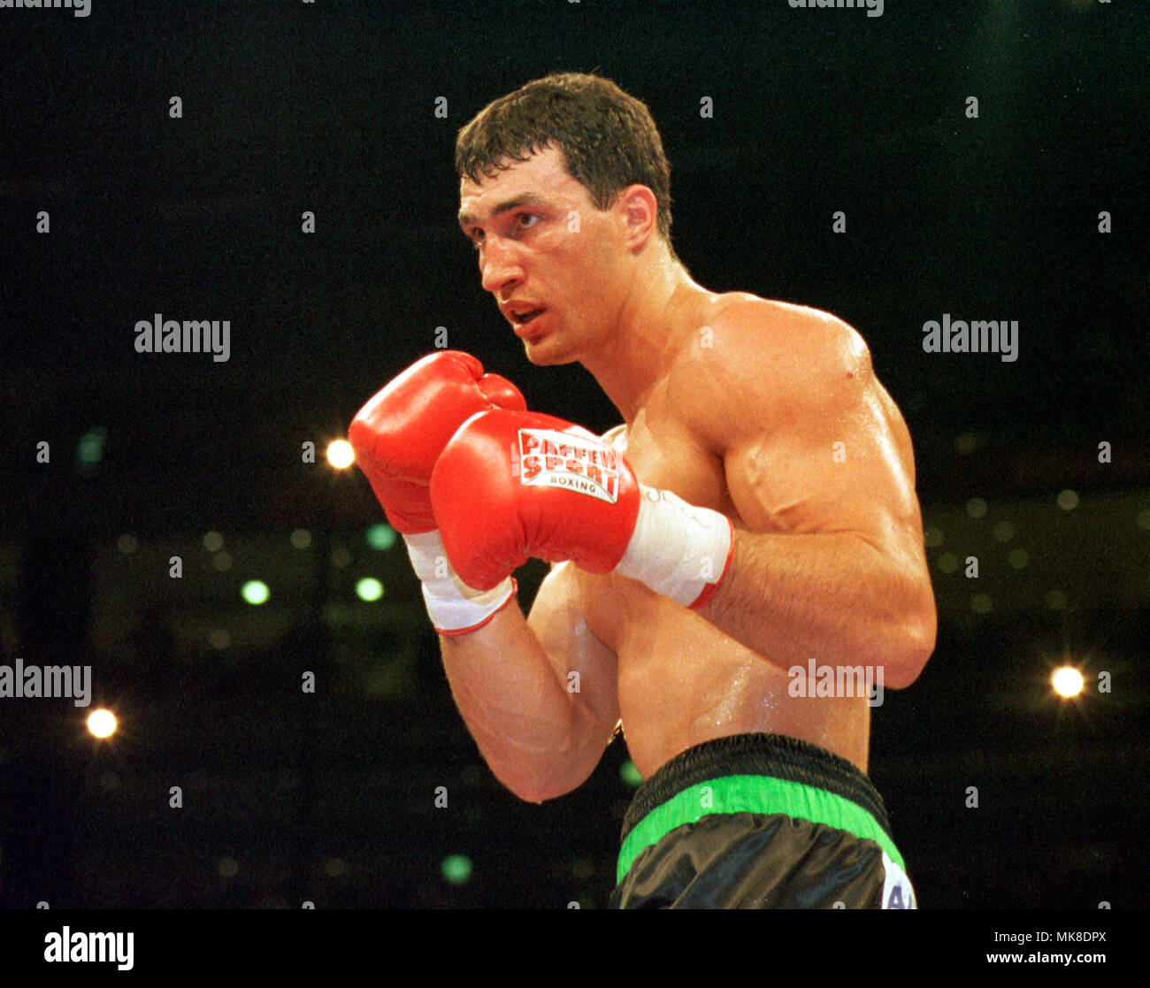 Boxing: Kšln Arena Cologne Germany 25.9.1999, EBU European Championship fight Axel Schulz (GER) vs Wladimir Klitschko (UKR) --- Wladimir Klitschko Stock Photo