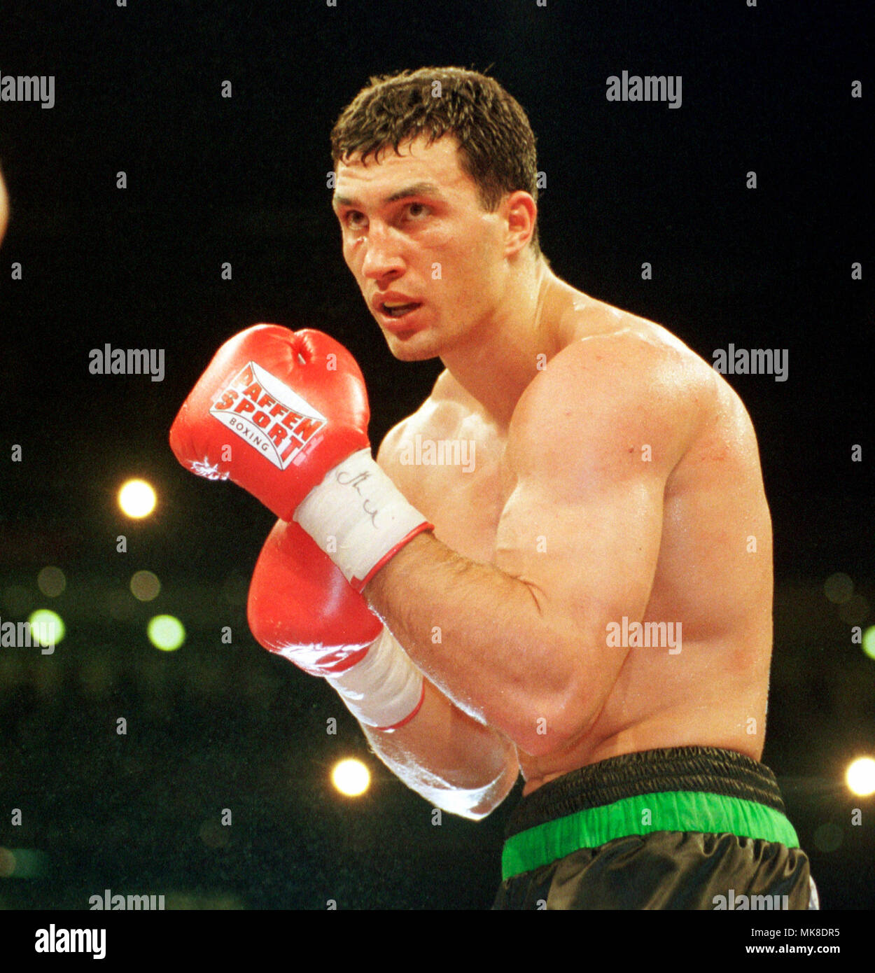 Boxing: Kšln Arena Cologne Germany 25.9.1999, EBU European Championship fight Axel Schulz (GER) vs Wladimir Klitschko (UKR) --- Wladimir Klitschko Stock Photo