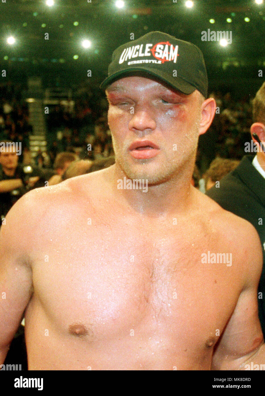 Boxing: Kšln Arena Cologne Germany 25.9.1999, EBU European Championship fight Axel Schulz (GER) vs Wladimir Klitschko (UKR) --- Axel Schulz after the fight Stock Photo