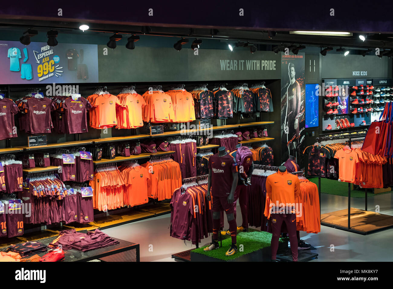 Official barcelona football club shop hi-res stock photography and images -  Alamy