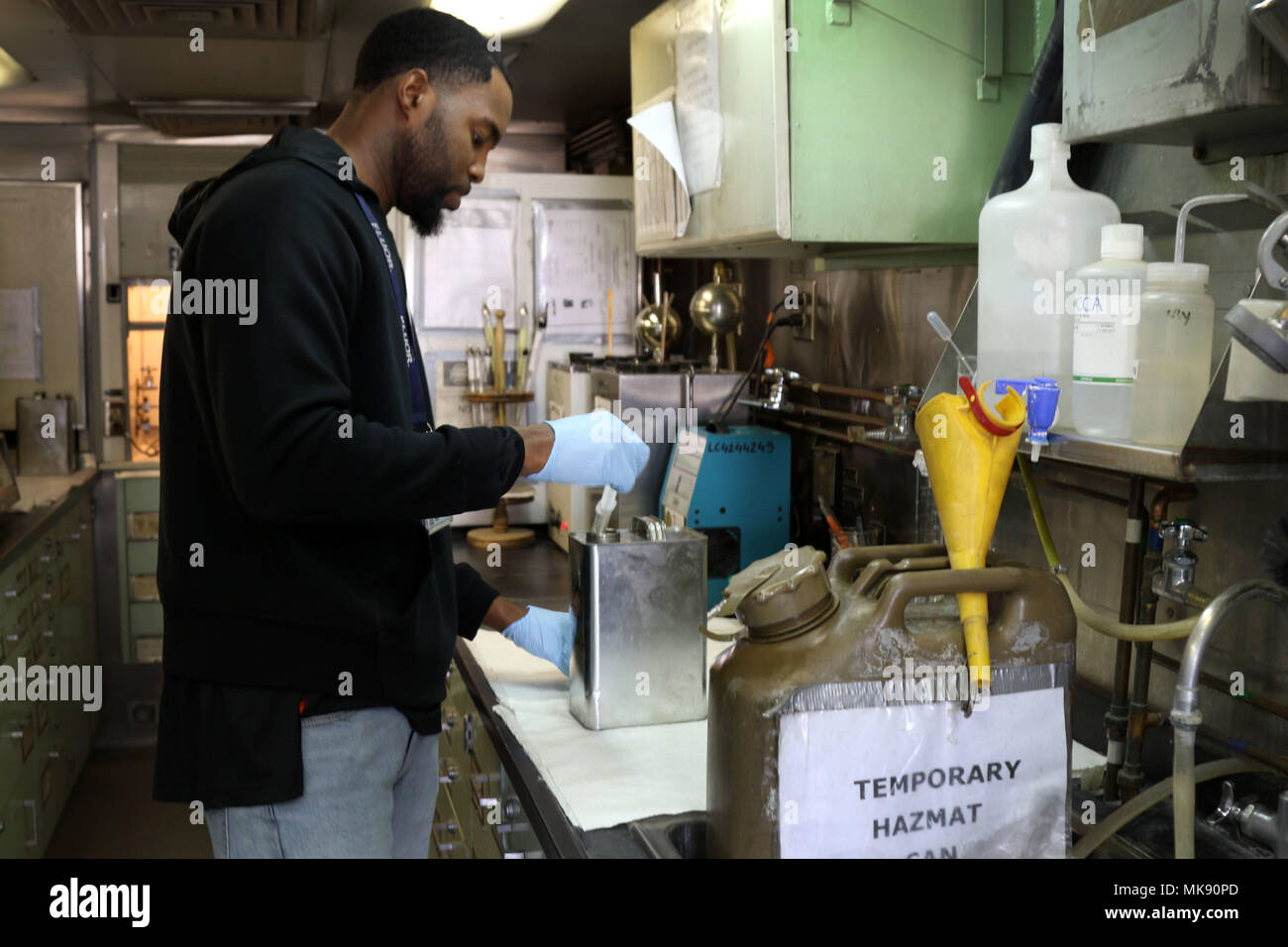 BAGRAM AIRFIELD, Afghanistan Vonderek Casteel, a petroleum laboratory