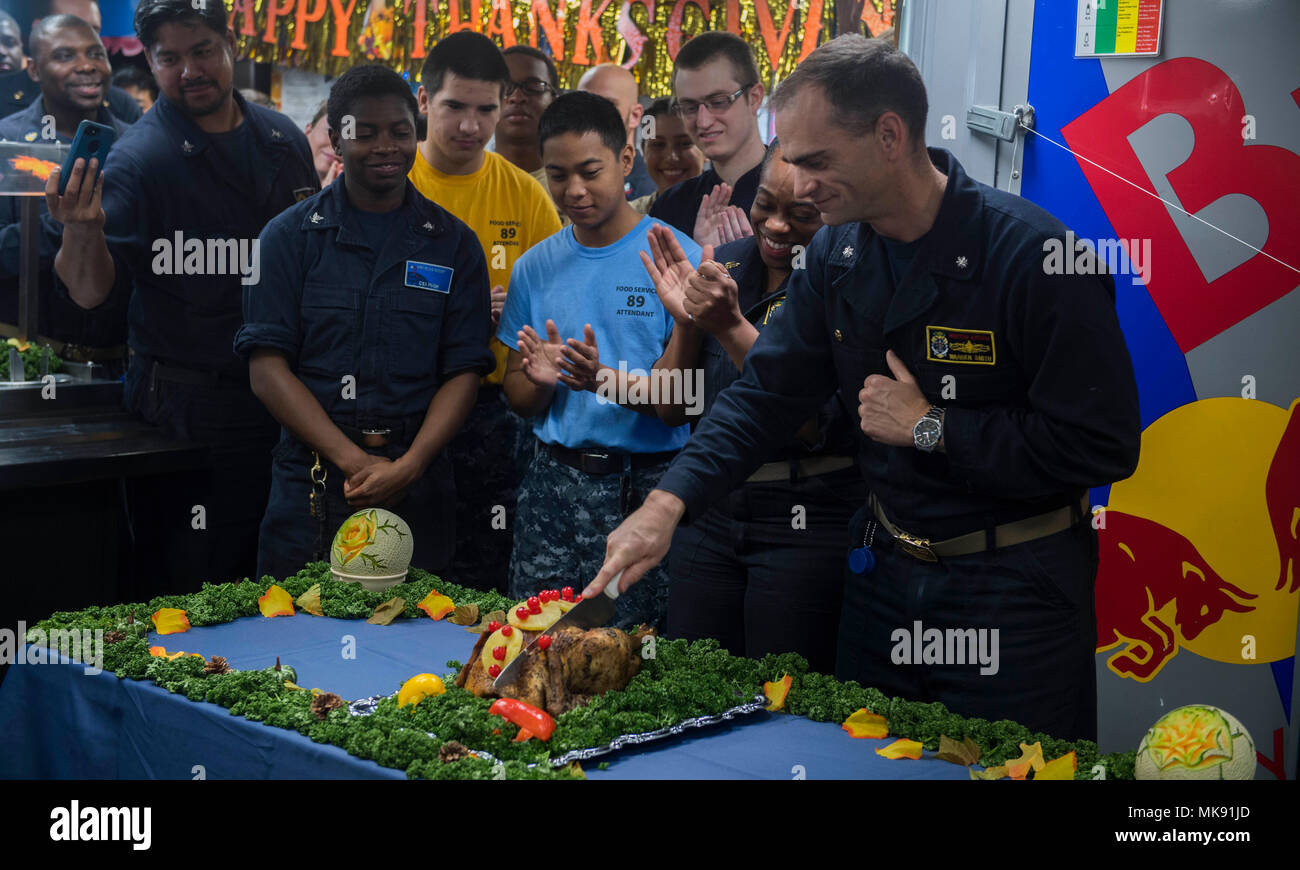 171123NCF105022 PHILIPPINE SEA (Nov. 23, 2017) Commmander Waren D