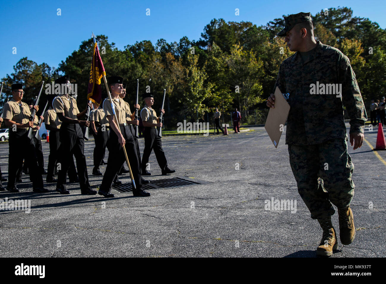 Staff Sergeant Eugene Esparza, supply chief with Recruiting Station