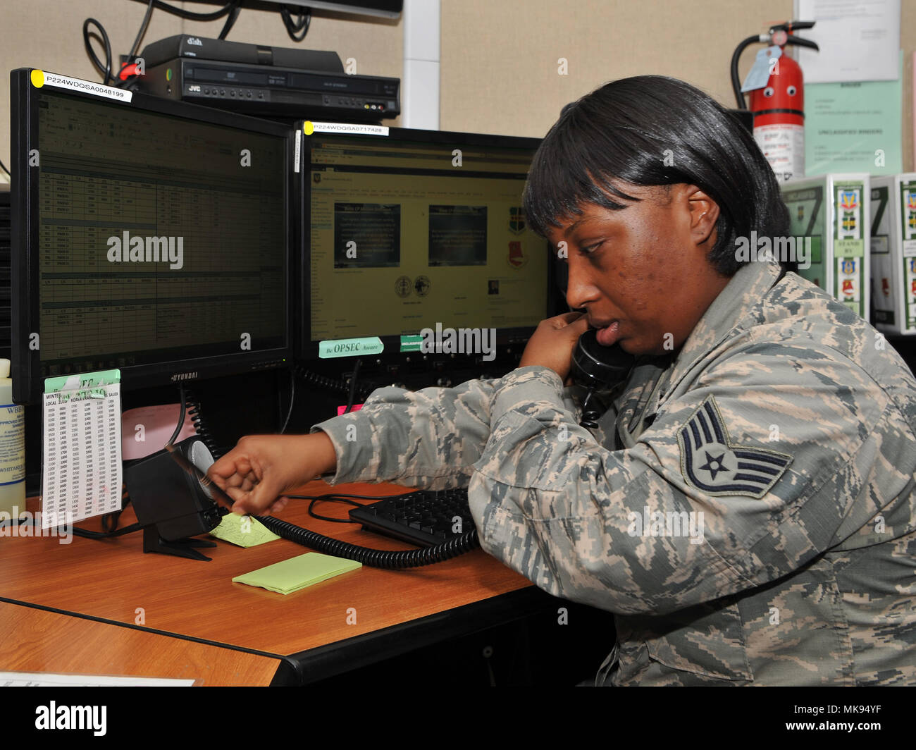 Staff Sgt. Courtney Jackson, 9th Reconnaissance Wing Beale command post