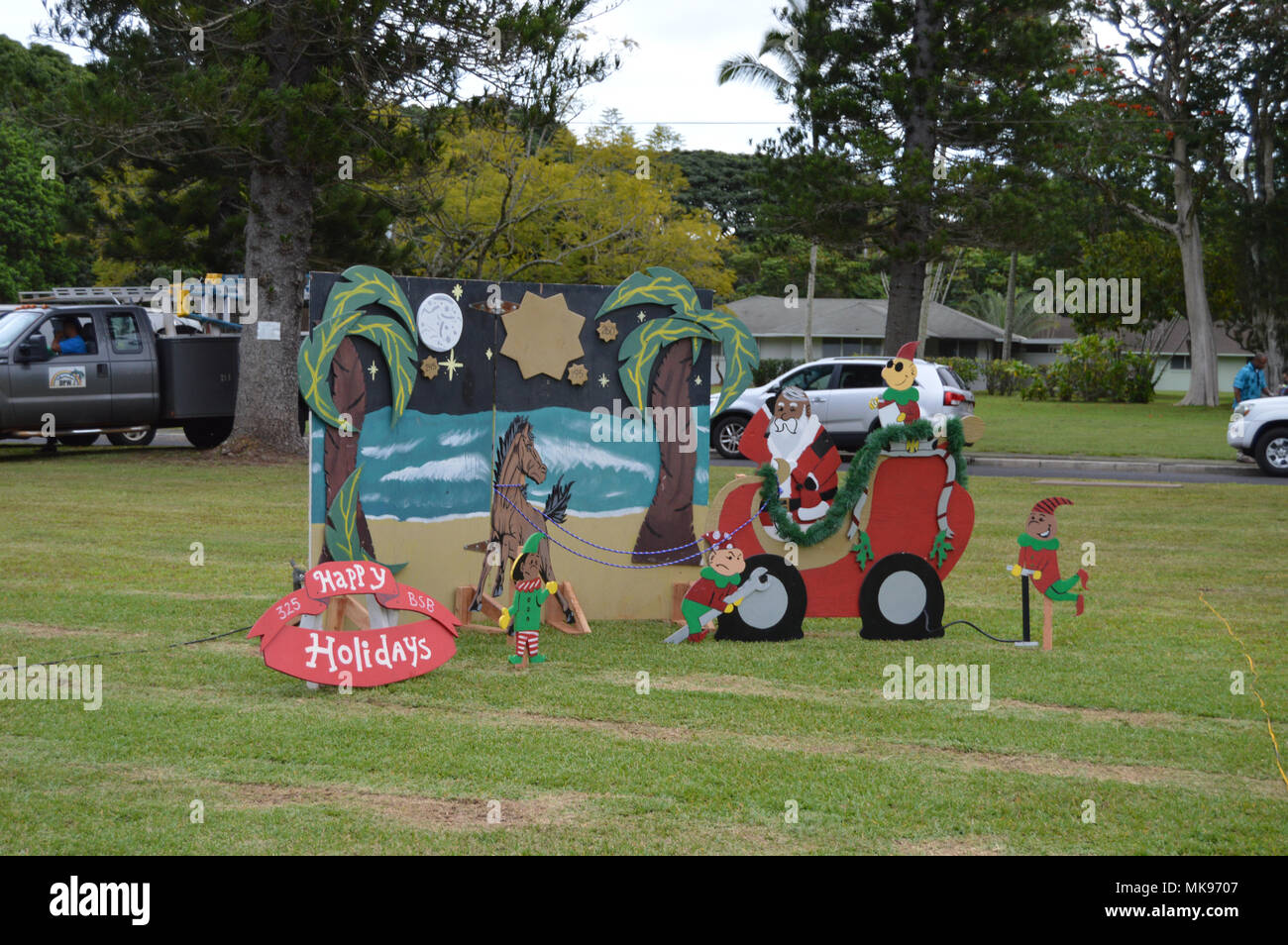SCHOFIELD BARRACKS — The winning Holiday Card Lane entry was created by