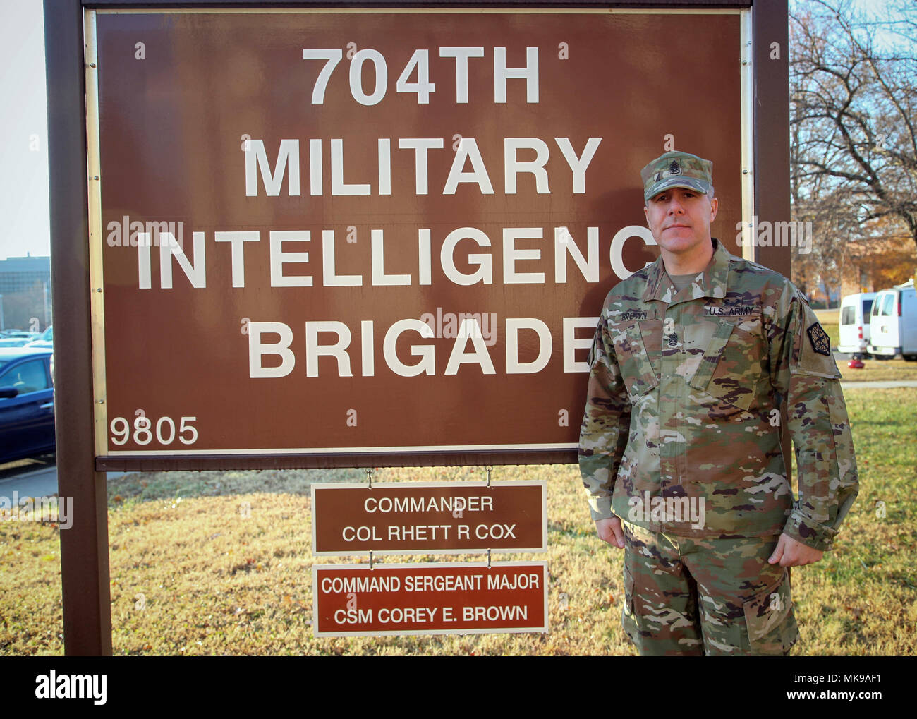Fort Meade Md Command Sgt Maj Corey E Brown The 704th