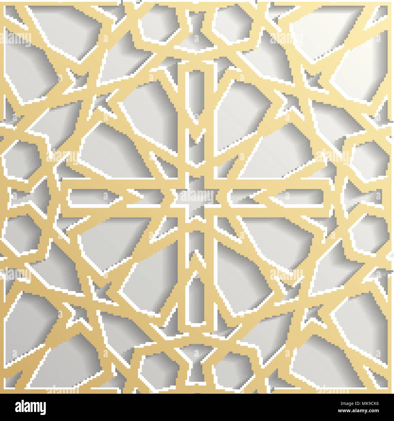 Background with 3d seamless pattern in Islamic Stock Vector Image & Art ...