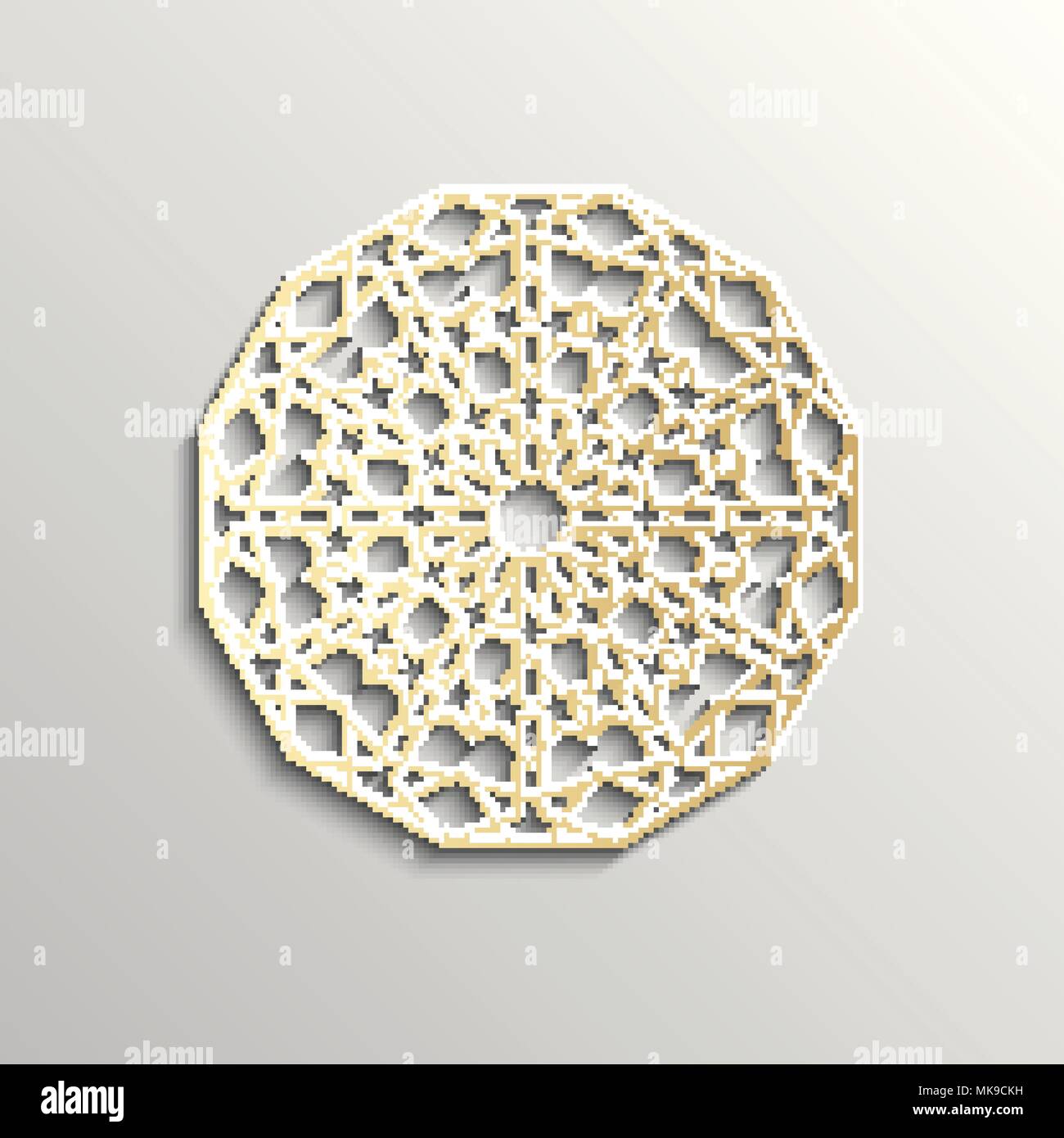 Background with 3d seamless pattern in Islamic Stock Vector Image & Art ...