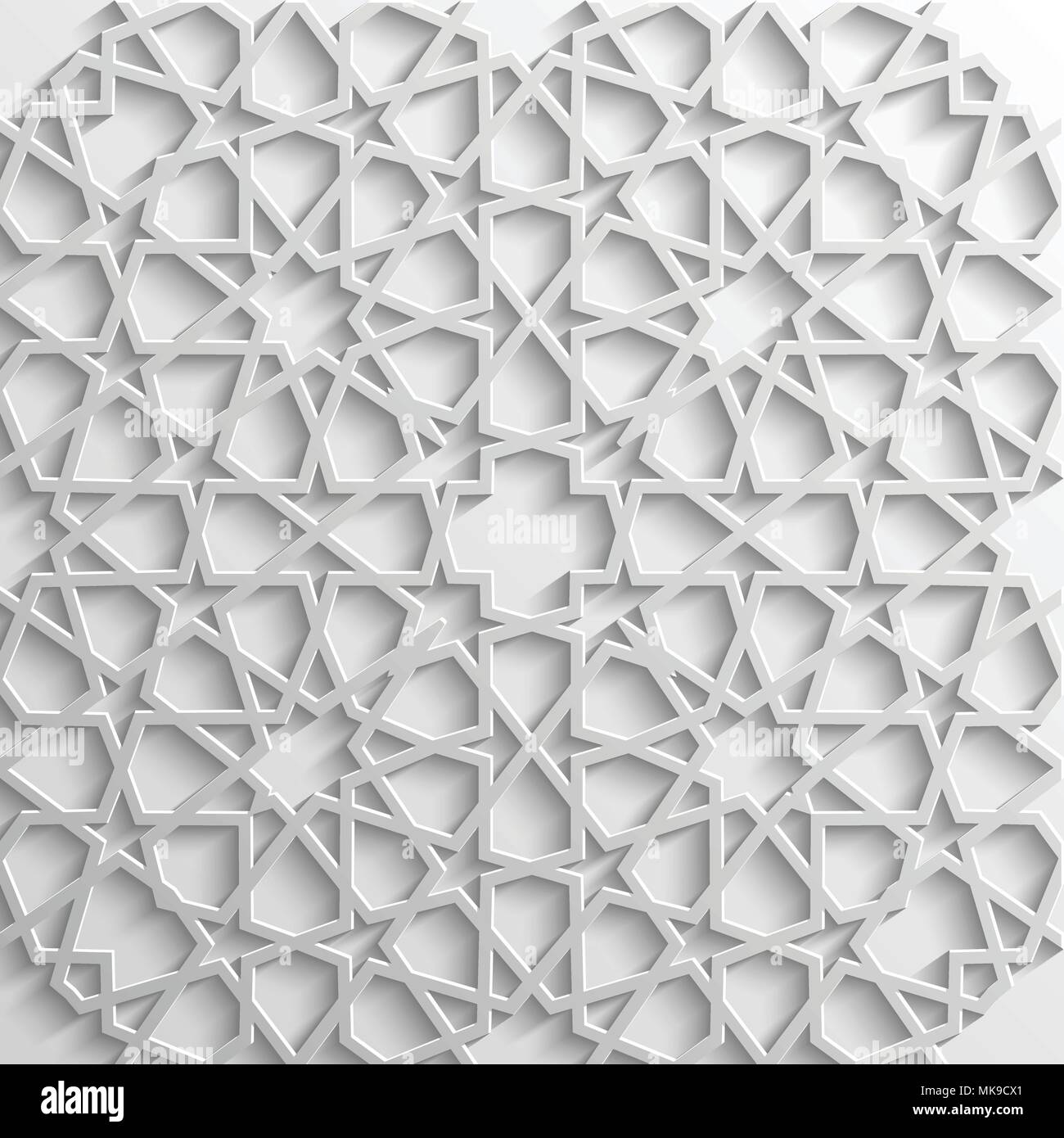 Background with 3d seamless pattern in Islamic Stock Vector Image & Art ...