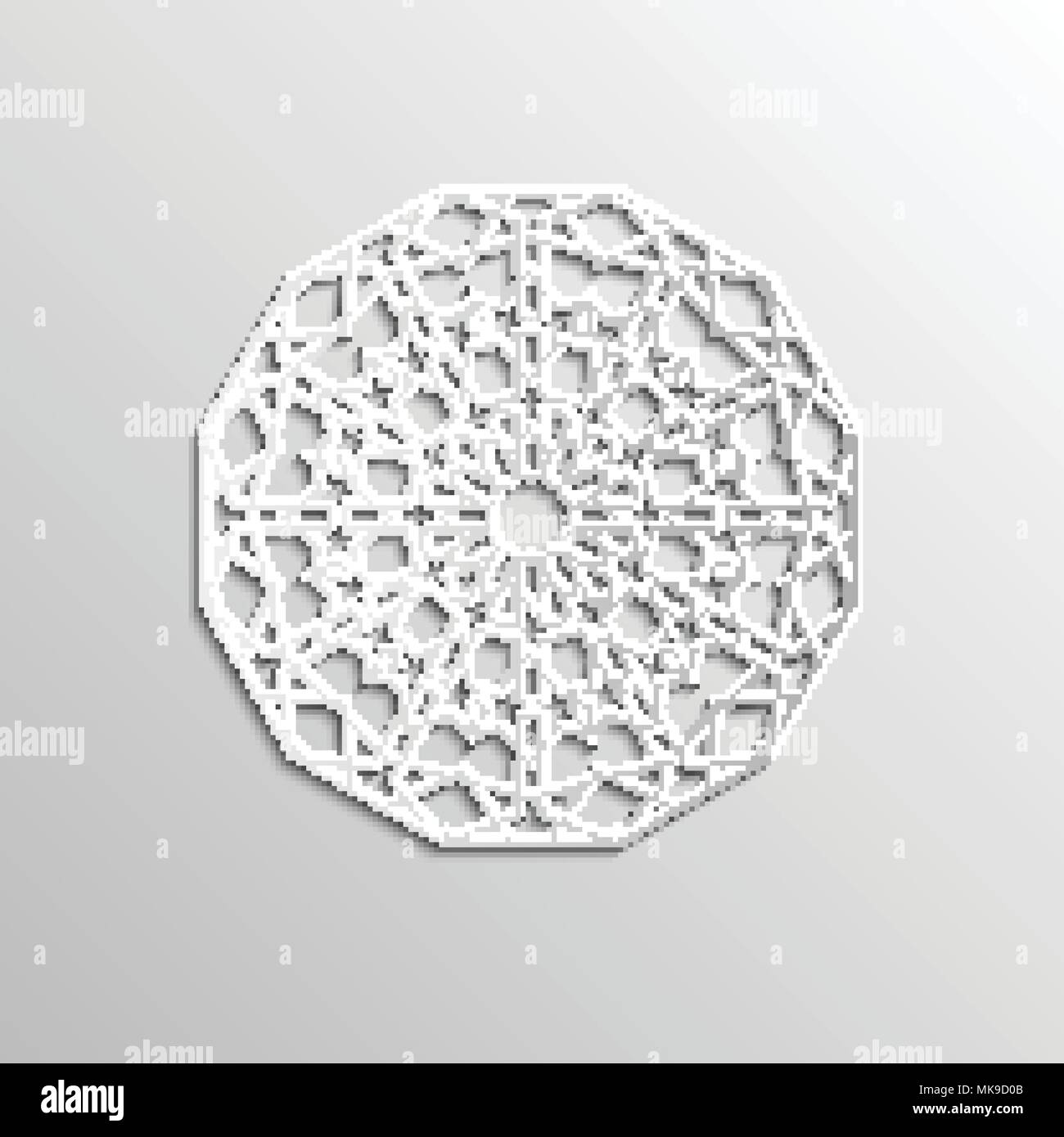 Background with 3d seamless pattern in Islamic Stock Vector Image & Art ...