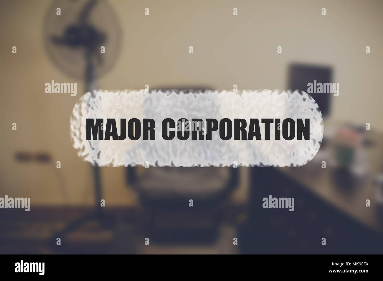 Major corporation word with blurring business background Stock Photo ...