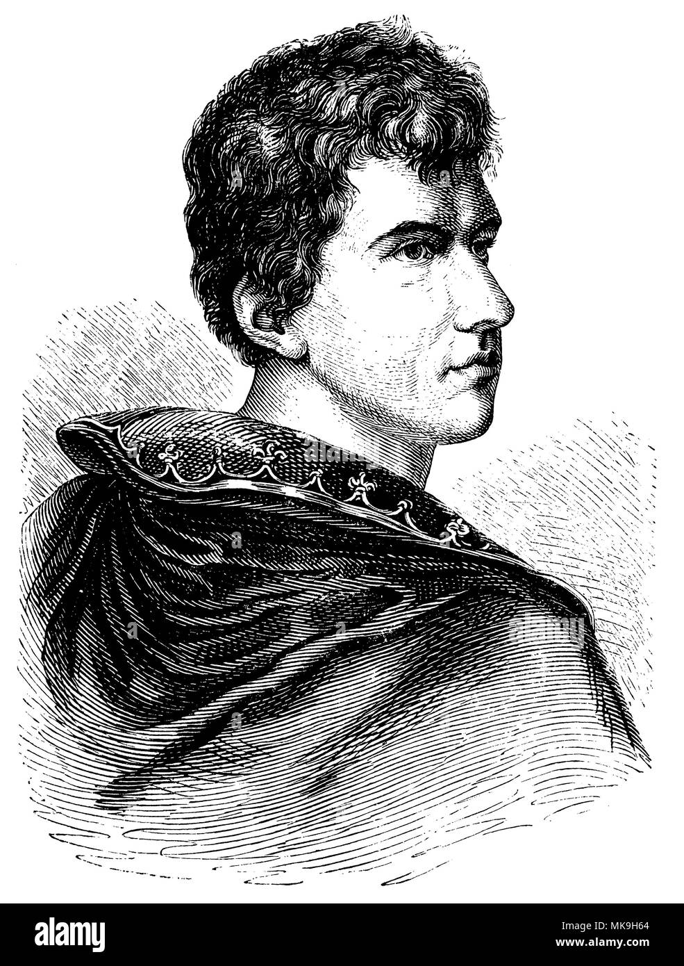 Achim von Arnim (born June 26, 1781, died January 21, 1831 Stock Photo ...