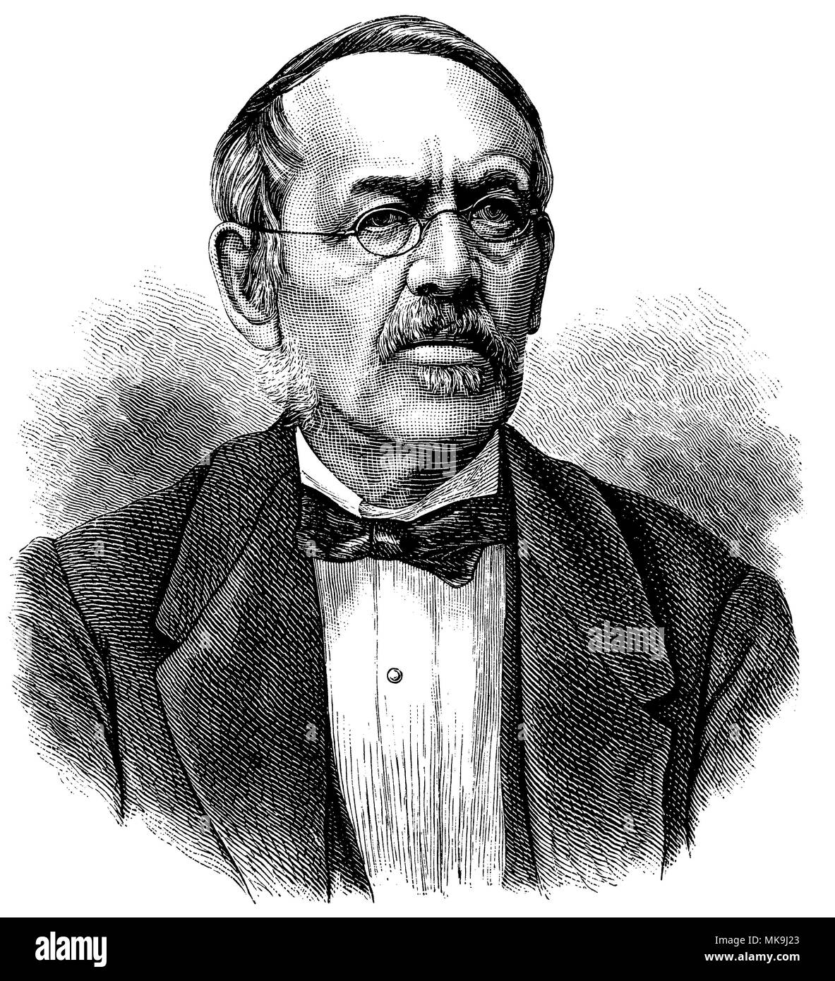 Eduard von Bauersfeld (born January 13, 1802 Stock Photo - Alamy