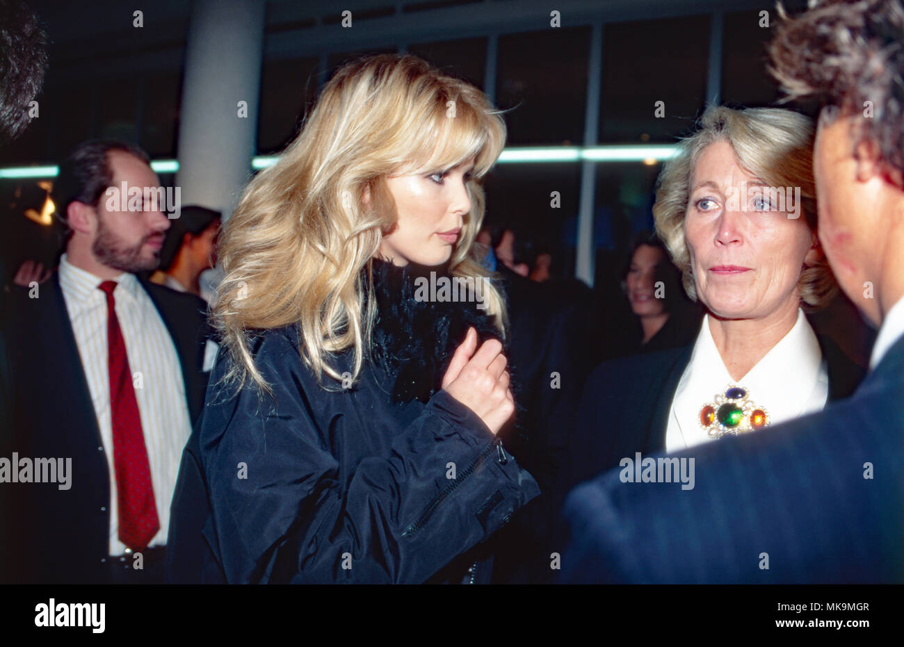 Model Claudia Schiffer mit Mutter Gudrun, Deutschland 1991. German