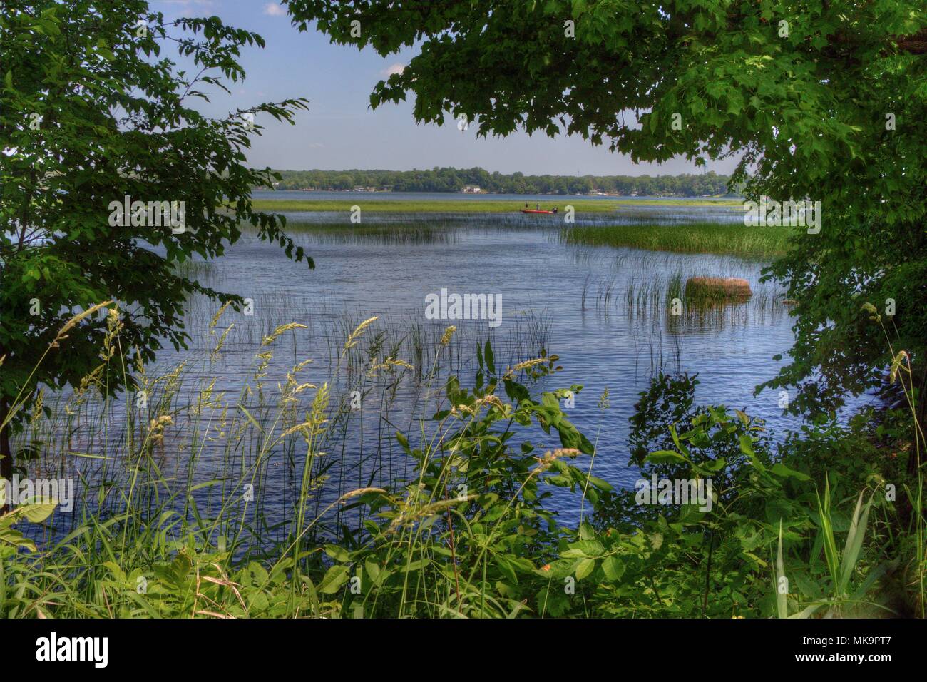 Bowstring Lake is Part of the Leech Lake Native American Reservation in