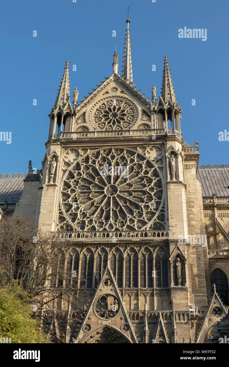 cathedral of Notre-Dame de Paris , France Stock Photo