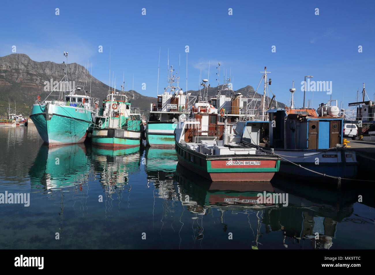 mariners wharf in hout bay south africa Stock Photo