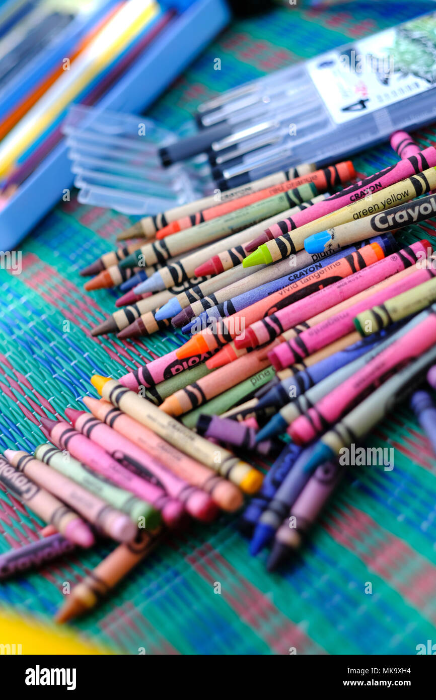 Art Class outing at Botanical Garden Stock Photo Alamy